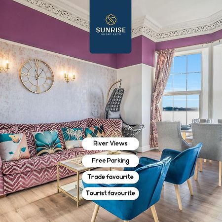 Presidential Apartment, Family Home, Luxury Bedrooms, 2 Rooms, 1 King Bed, 2 Single Beds, Free Wifi, Free Parking, Tourists, Business Travelers, Relocation, Beautiful River Views, - Long Stays, Invoice And Reduced Price Are Only Via Sunrise Short Let Dundee Exteriör bild