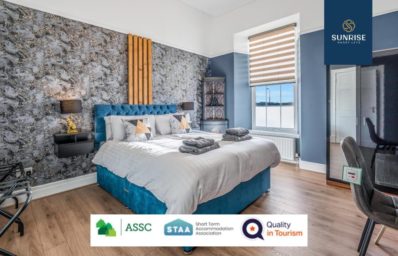 Presidential Apartment, Family Home, Luxury Bedrooms, 2 Rooms, 1 King Bed, 2 Single Beds, Free Wifi, Free Parking, Tourists, Business Travelers, Relocation, Beautiful River Views, - Long Stays, Invoice And Reduced Price Are Only Via Sunrise Short Let Dundee Exteriör bild